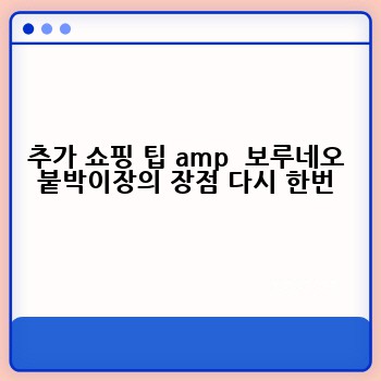 추가 쇼핑 팁 amp  보루네오 붙박이장의 장점 다시 한번