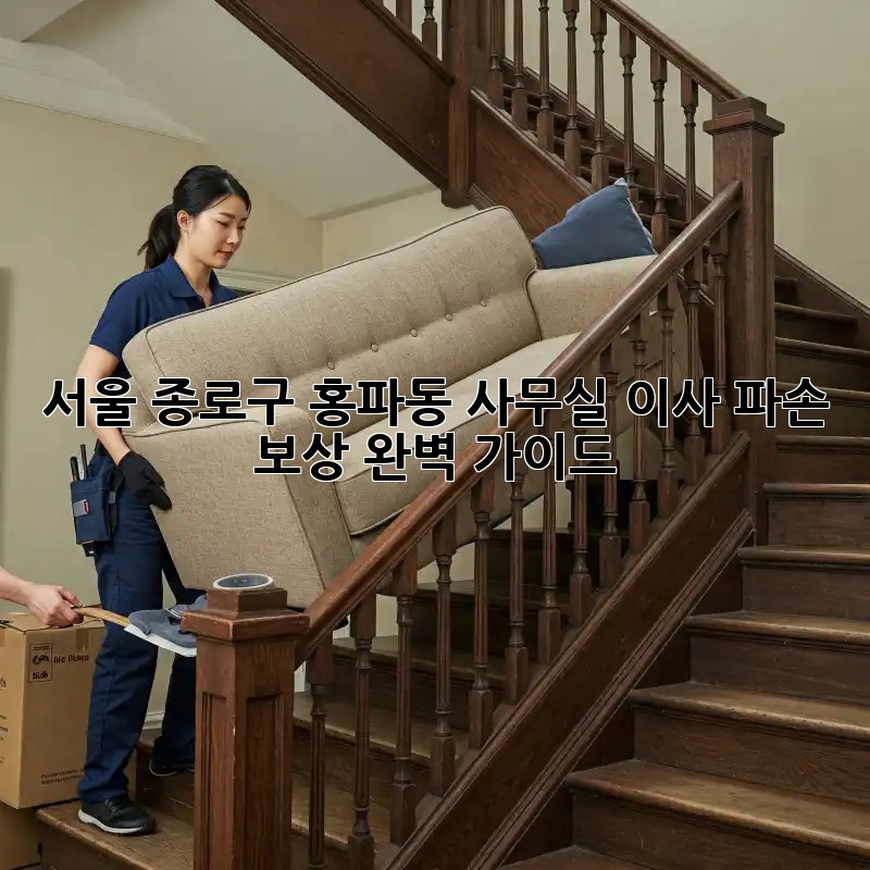서울 종로구 홍파동 사무실 이사 파손 보상 완벽 가이드! 💼