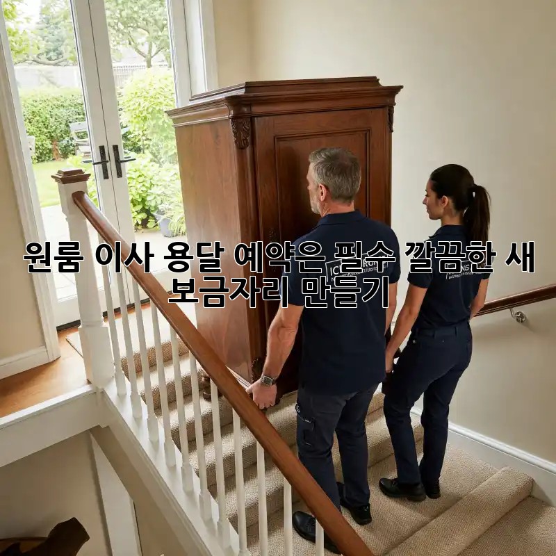 원룸 이사? 용달 예약은 필수! 깔끔한 새 보금자리 만들기
