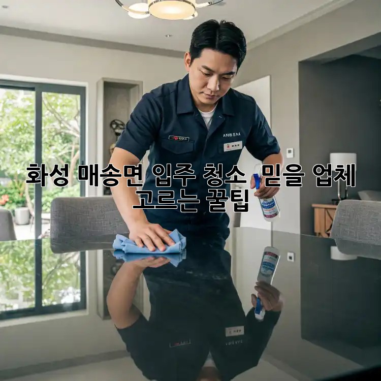 화성 매송면 입주 청소 ✨ 믿을 업체 고르는 꿀팁🍯