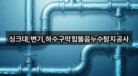 싱크대,변기,하수구막힘뚫음누수탐지공사
