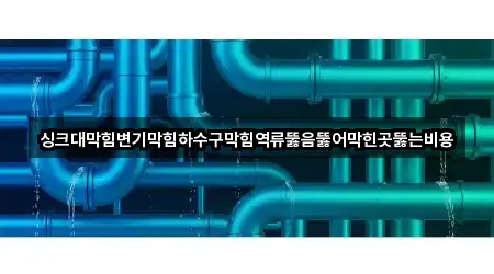 싱크대막힘변기막힘하수구막힘역류뚫음뚫어막힌곳뚫는비용