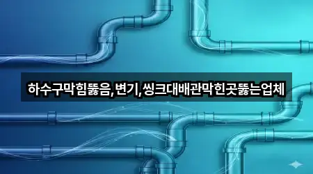 하수구막힘뚫음,변기,씽크대배관막힌곳뚫는업체