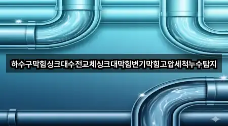 하수구막힘싱크대수전교체싱크대막힘변기막힘고압세척누수탐지