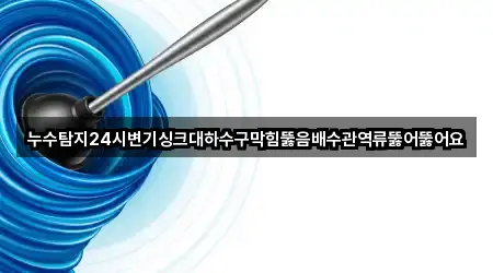 누수탐지24시변기싱크대하수구막힘뚫음배수관역류뚫어뚫어요
