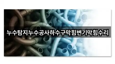 누수탐지누수공사하수구막힘변기막힘수리