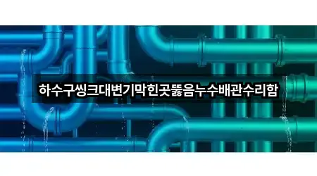 하수구씽크대변기막힌곳뚫음누수배관수리함