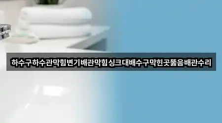 하수구하수관막힘변기배관막힘싱크대배수구막힌곳뚫음배관수리