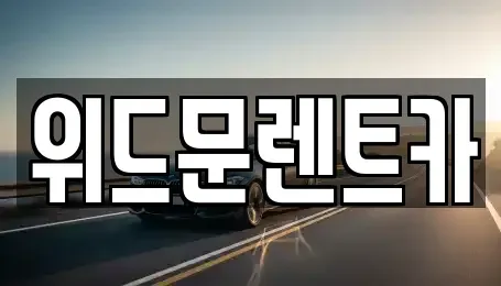 경상남도 양산시 상북면 렌트카 전문 위드문렌트카