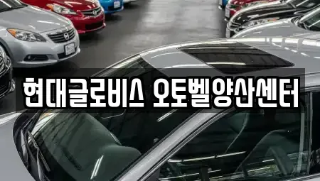 경상남도 양산시 상북면 중고차매매 전문 현대글로비스 오토벨양산센터
