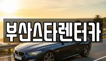 부산 금정구 선동 렌트카 전문 부산스타렌터카