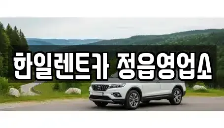 전북 정읍시 시기동 렌트카 전문 한일렌트카 정읍영업소
