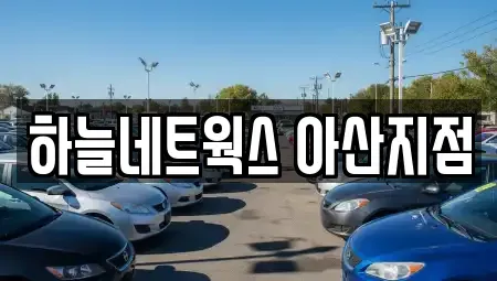 충남 아산시 용화동 렌트카 전문 하늘네트웍스 아산지점